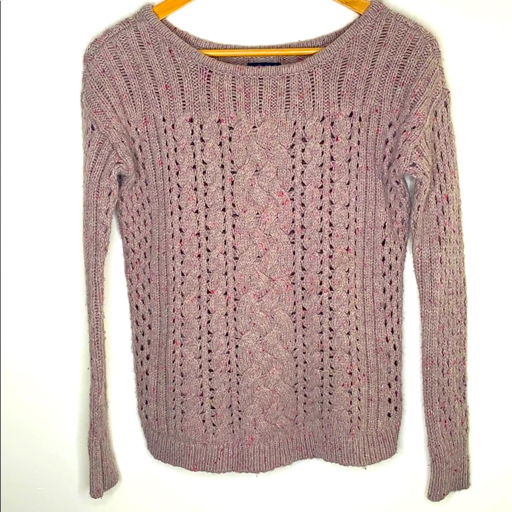 American Eagle Sweater with Pink Confetti